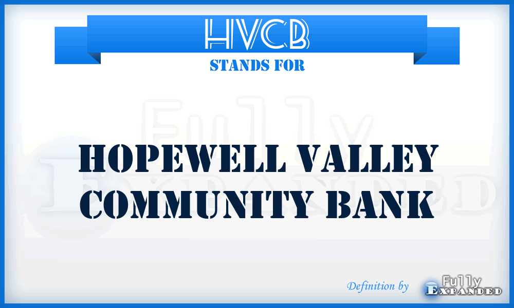 HVCB - Hopewell Valley Community Bank