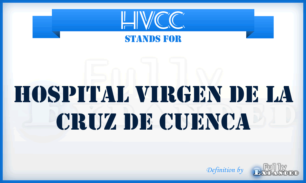 HVCC - Hospital Virgen de la Cruz de Cuenca