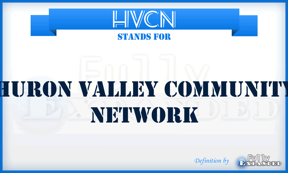 HVCN - Huron Valley Community Network