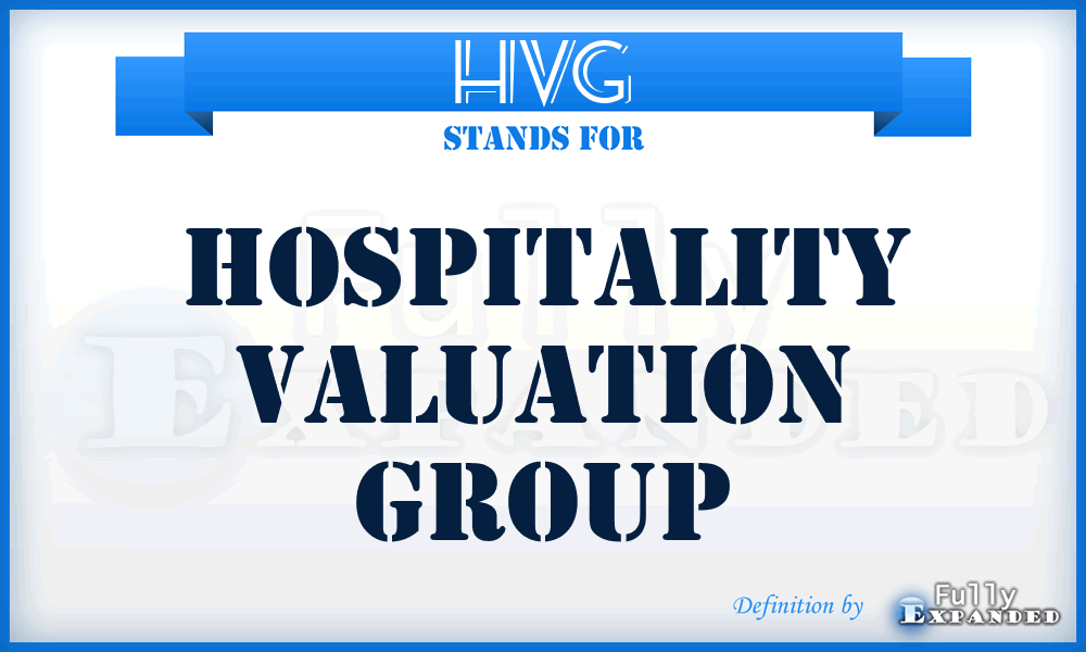 HVG - Hospitality Valuation Group