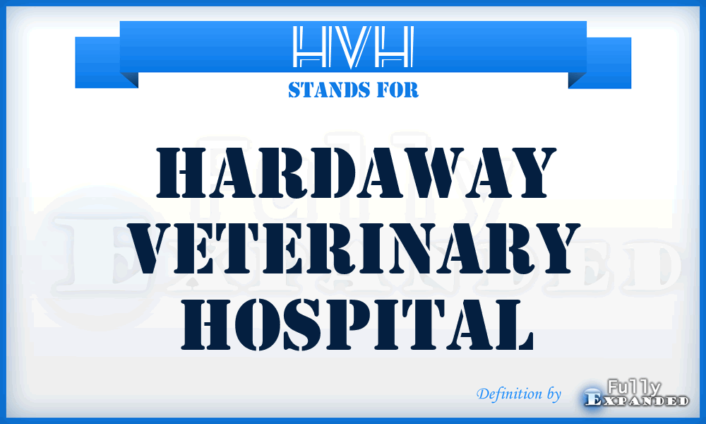 HVH - Hardaway Veterinary Hospital