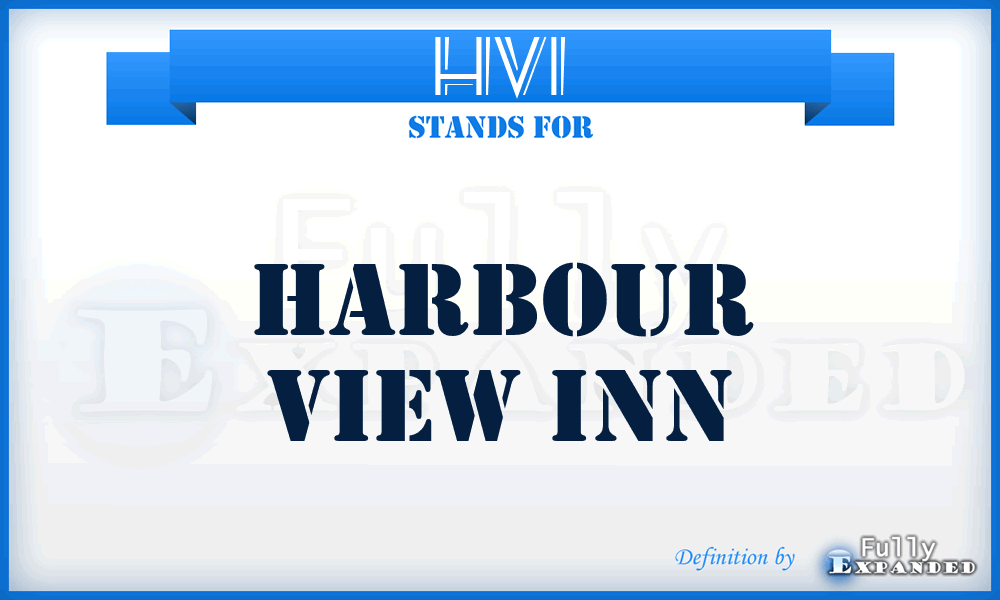 HVI - Harbour View Inn