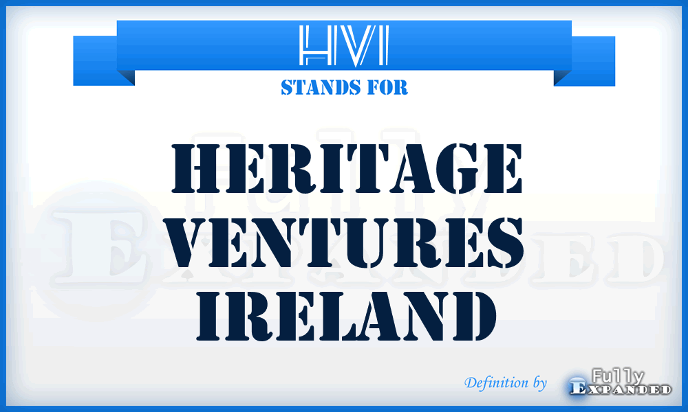 HVI - Heritage Ventures Ireland