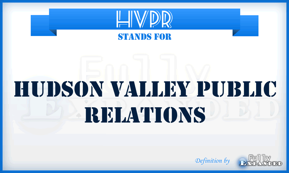 HVPR - Hudson Valley Public Relations