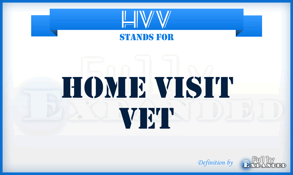 HVV - Home Visit Vet