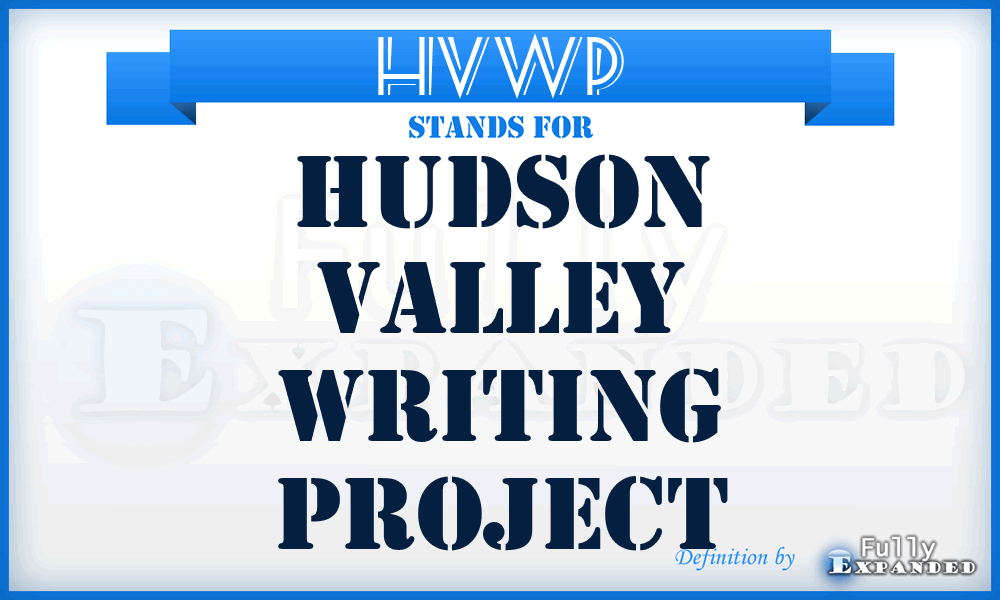 HVWP - Hudson Valley Writing Project