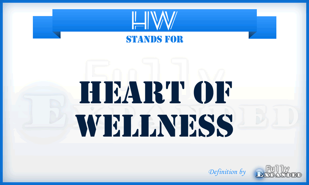 HW - Heart of Wellness