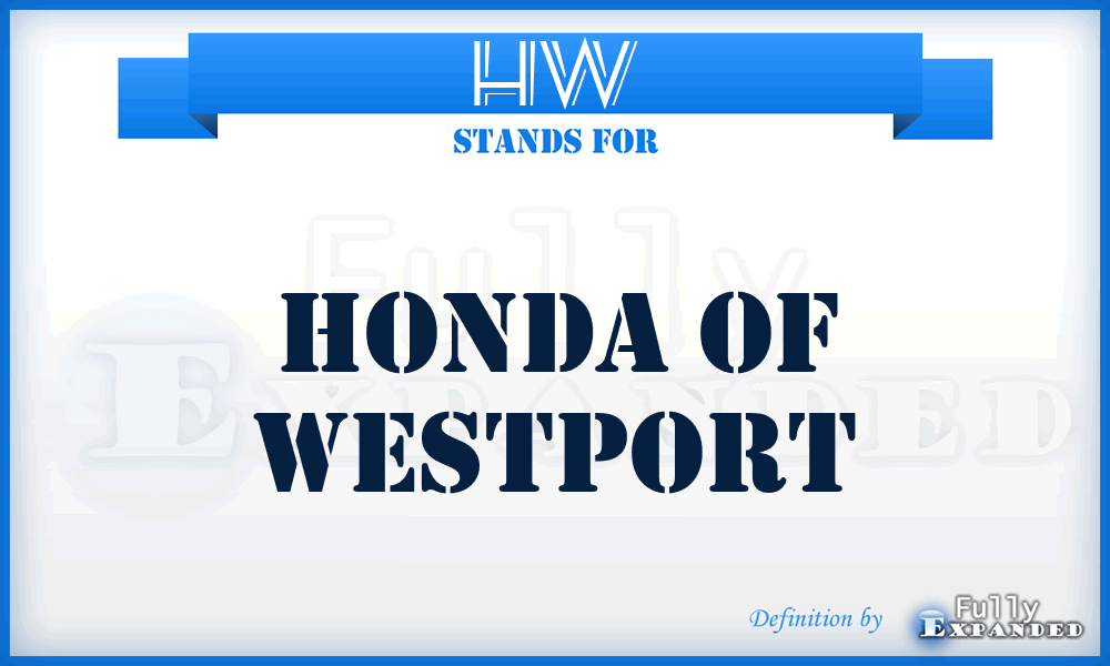 HW - Honda of Westport