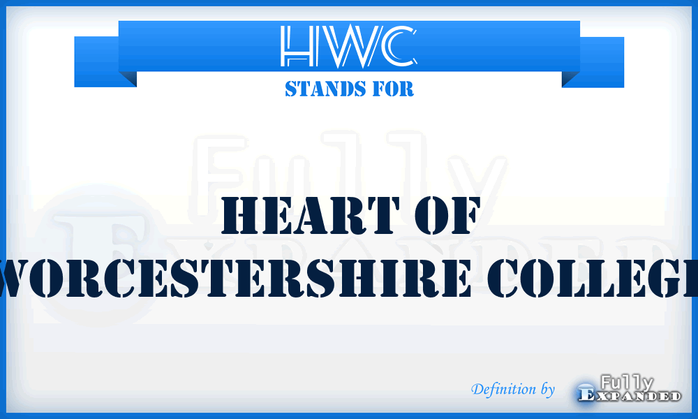 HWC - Heart of Worcestershire College