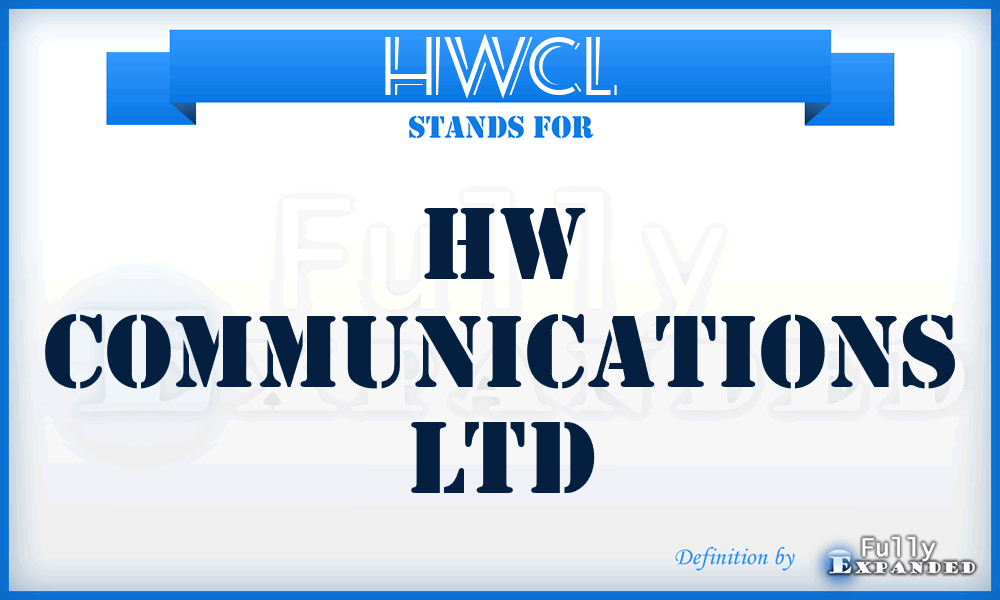 HWCL - HW Communications Ltd