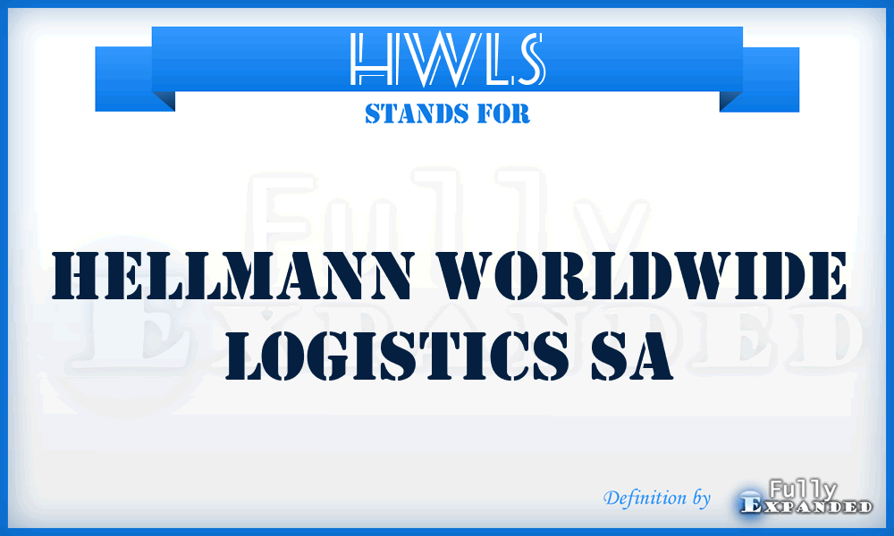 HWLS - Hellmann Worldwide Logistics Sa