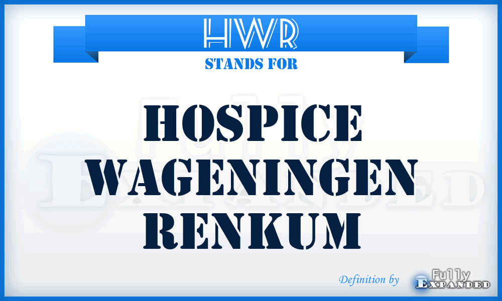 HWR - Hospice Wageningen Renkum