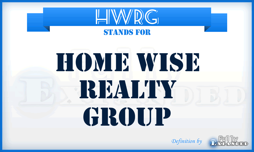 HWRG - Home Wise Realty Group