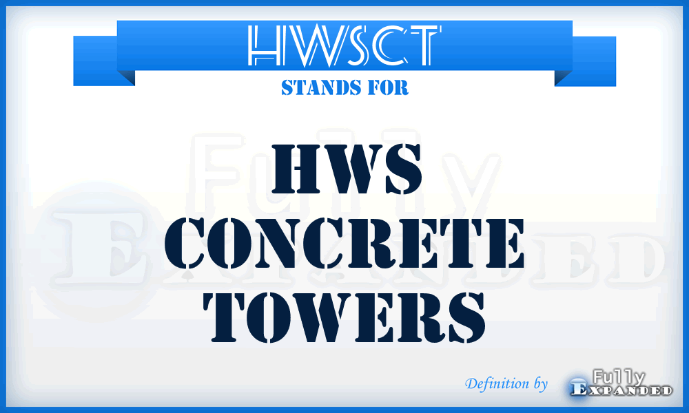 HWSCT - HWS Concrete Towers