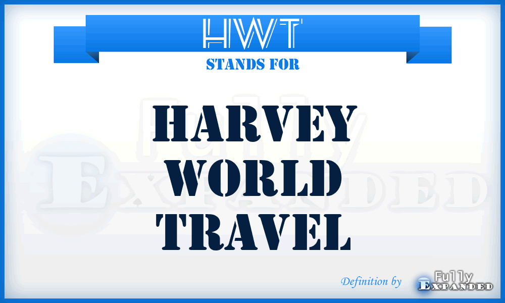 HWT - Harvey World Travel