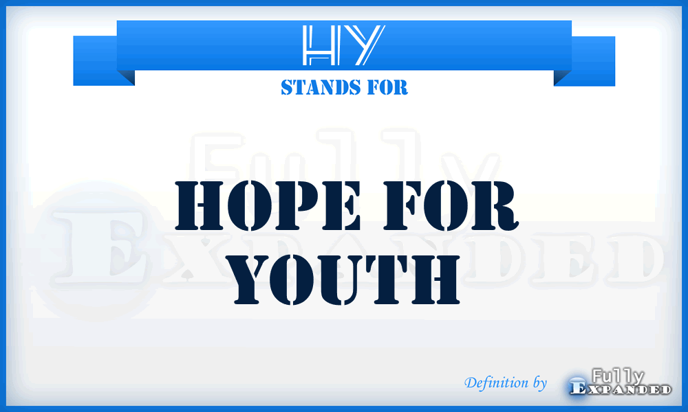 HY - Hope for Youth