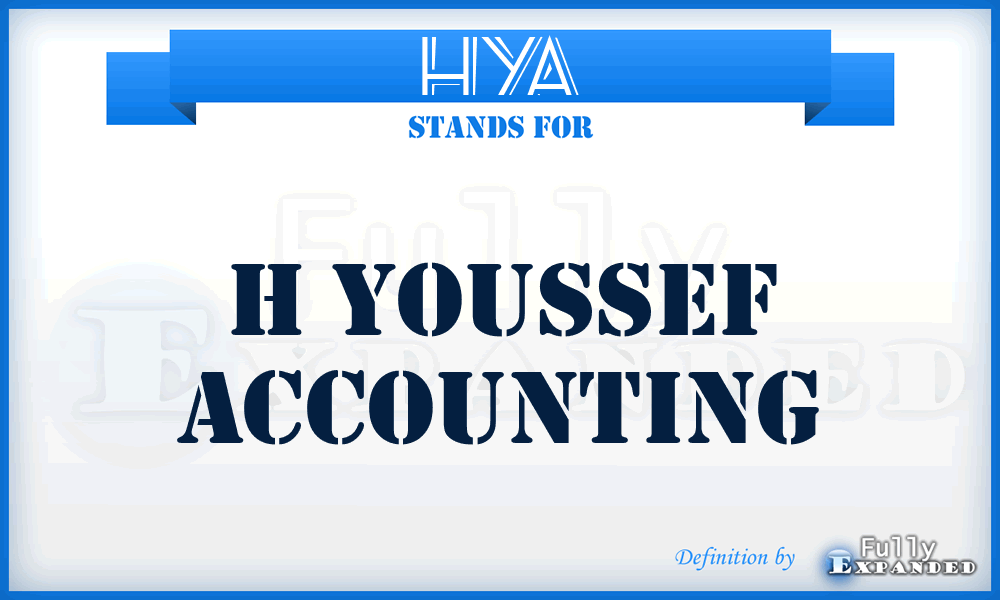 HYA - H Youssef Accounting