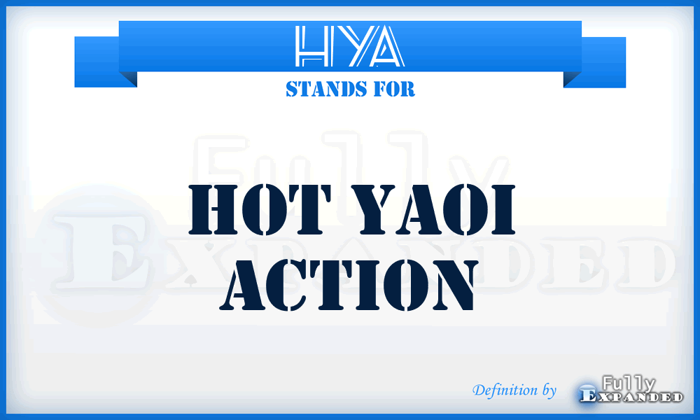 HYA - Hot Yaoi Action