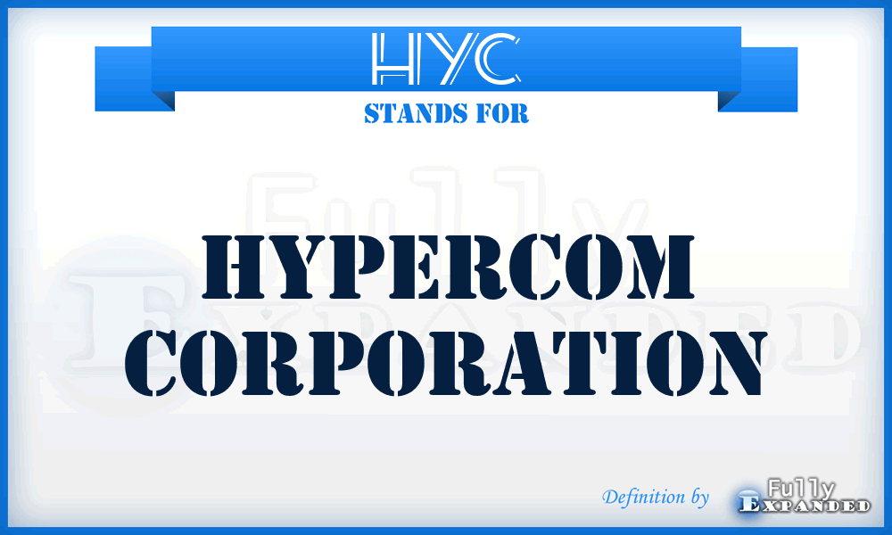 HYC - Hypercom Corporation