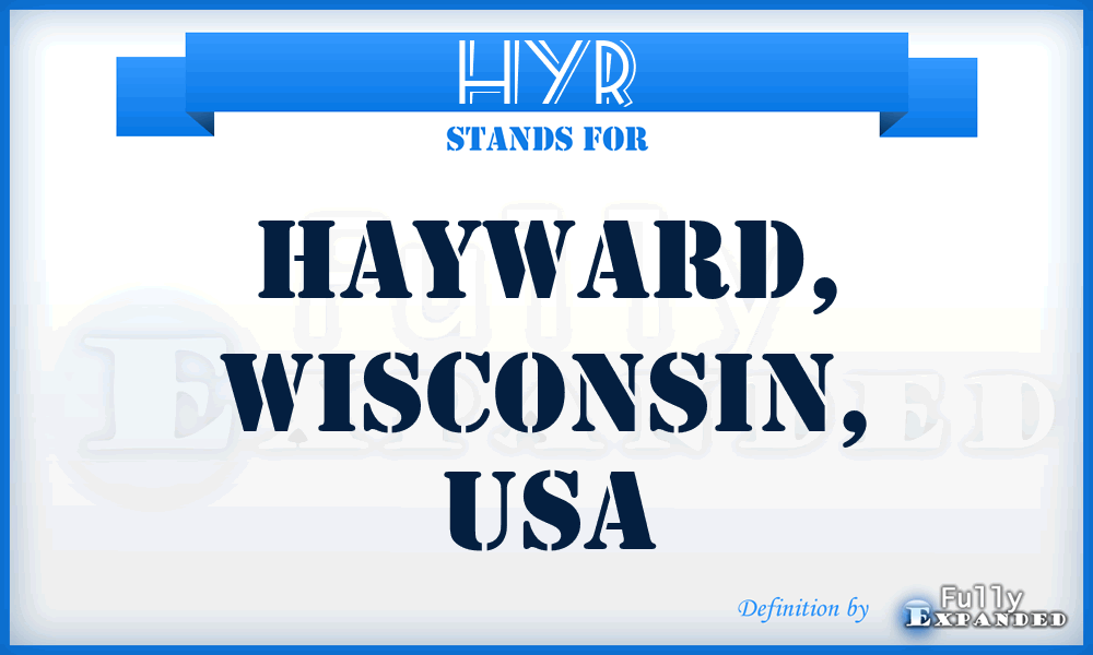 HYR - Hayward, Wisconsin, USA