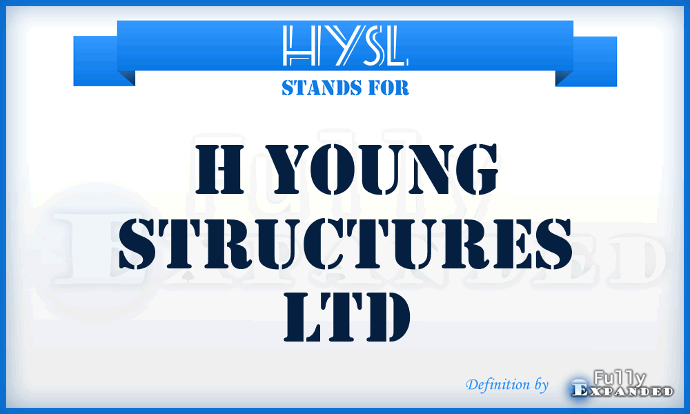 HYSL - H Young Structures Ltd