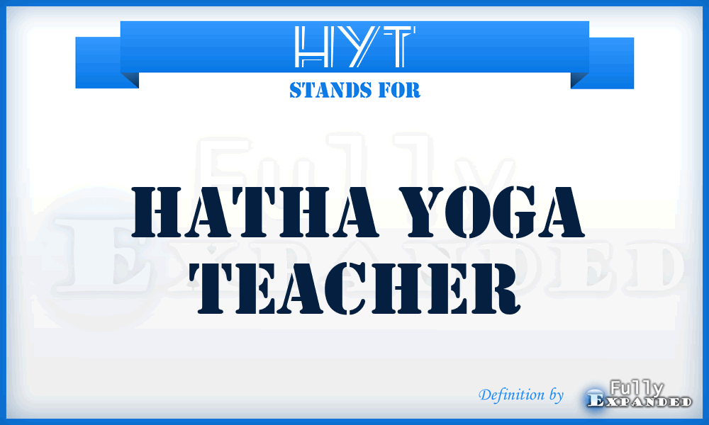 HYT - Hatha Yoga Teacher