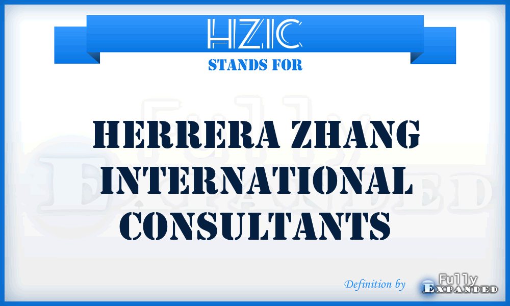 HZIC - Herrera Zhang International Consultants