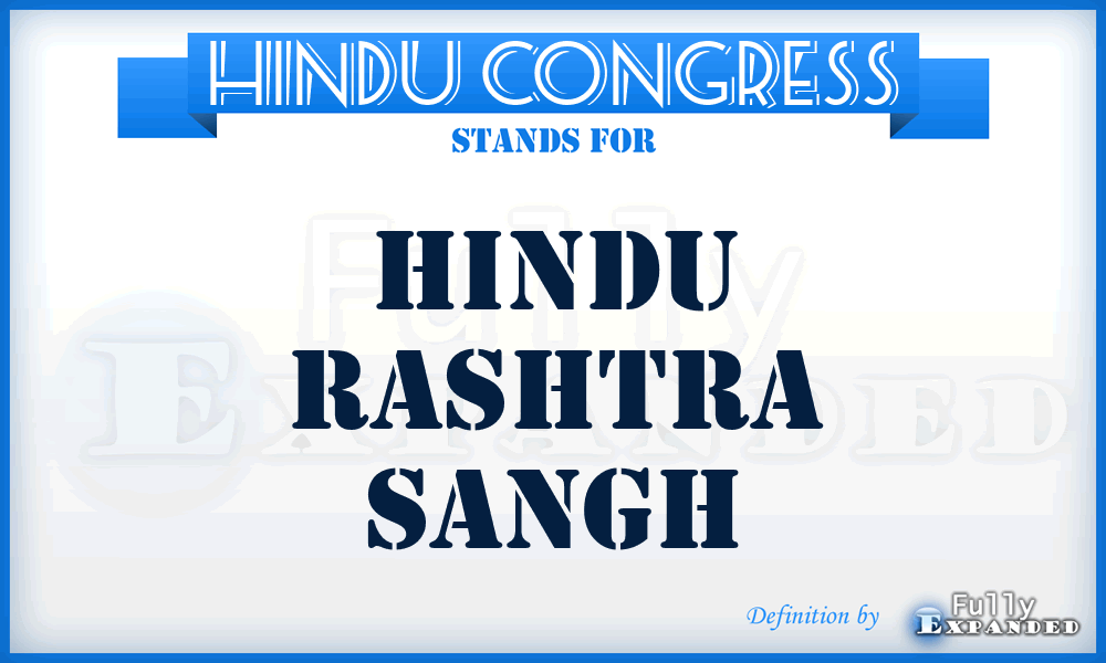 Hindu Congress - Hindu Rashtra Sangh