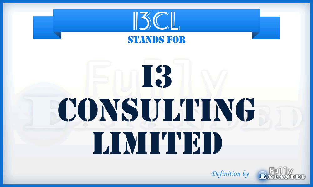 I3CL - I3 Consulting Limited