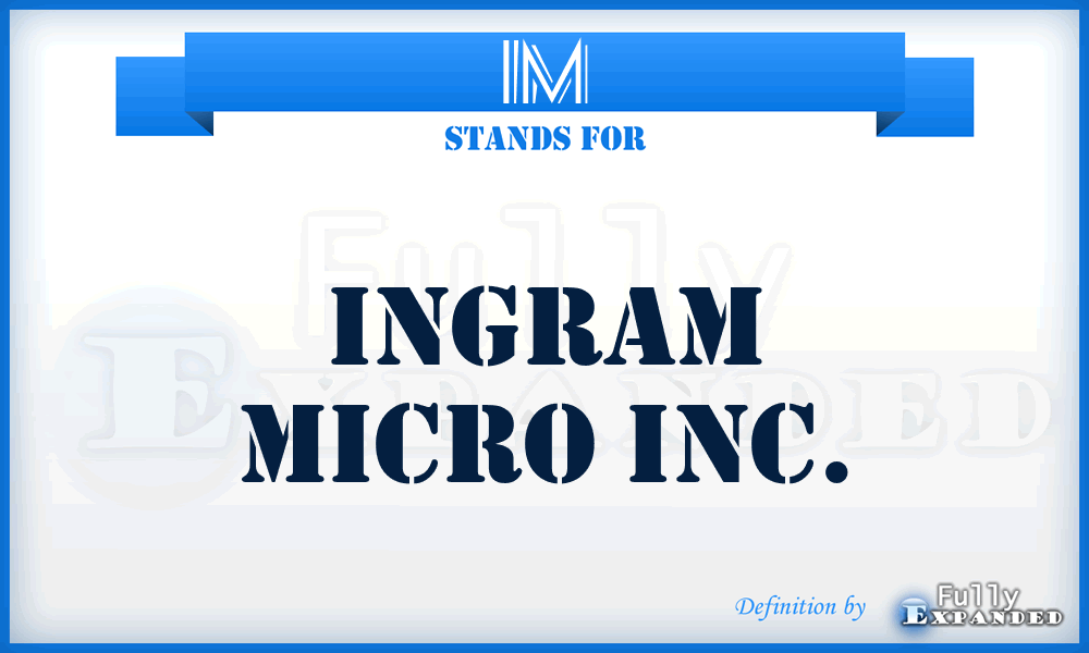 IM - Ingram Micro Inc.