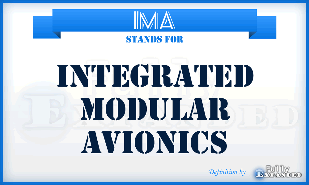 IMA - Integrated Modular Avionics