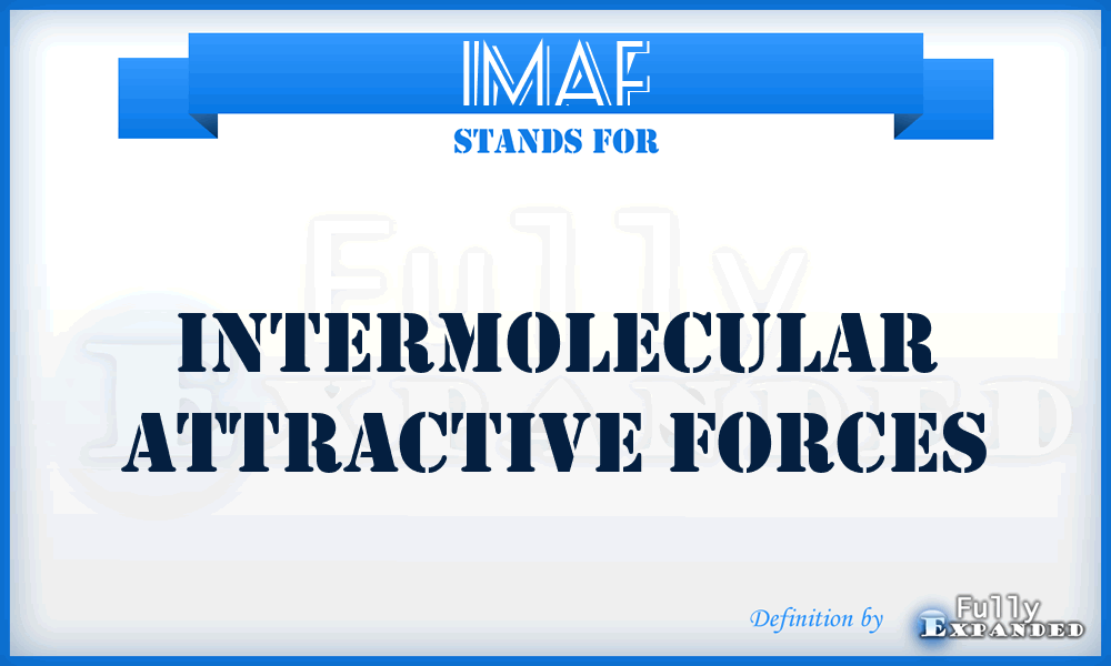 IMAF - Intermolecular Attractive Forces