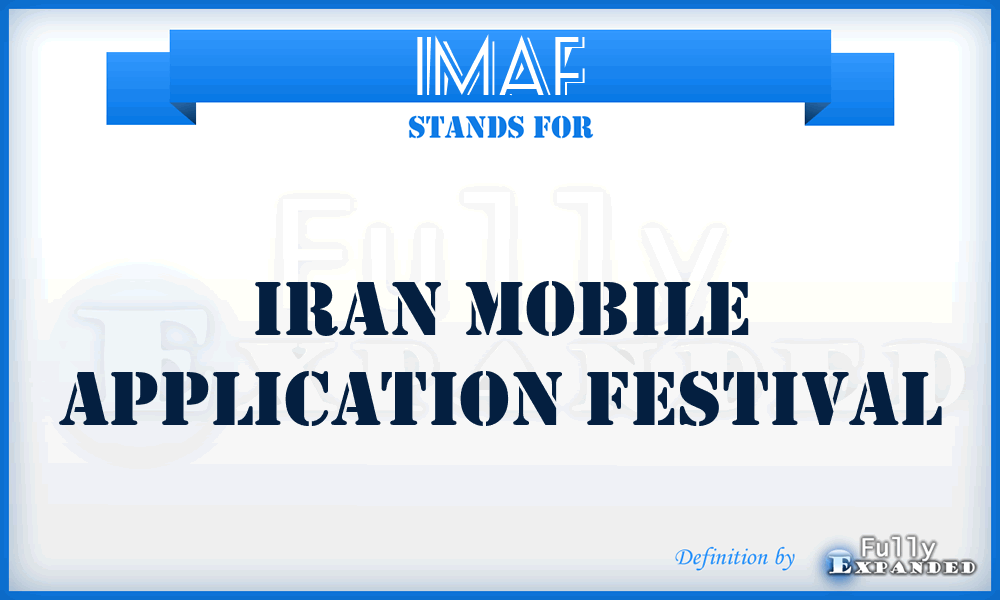IMAF - Iran Mobile Application Festival