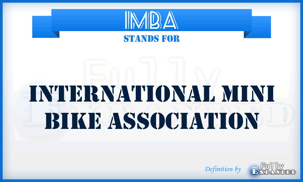 IMBA - International Mini Bike Association