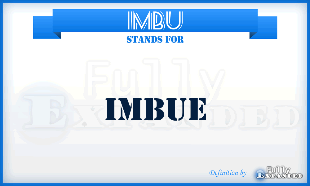 IMBU - Imbue
