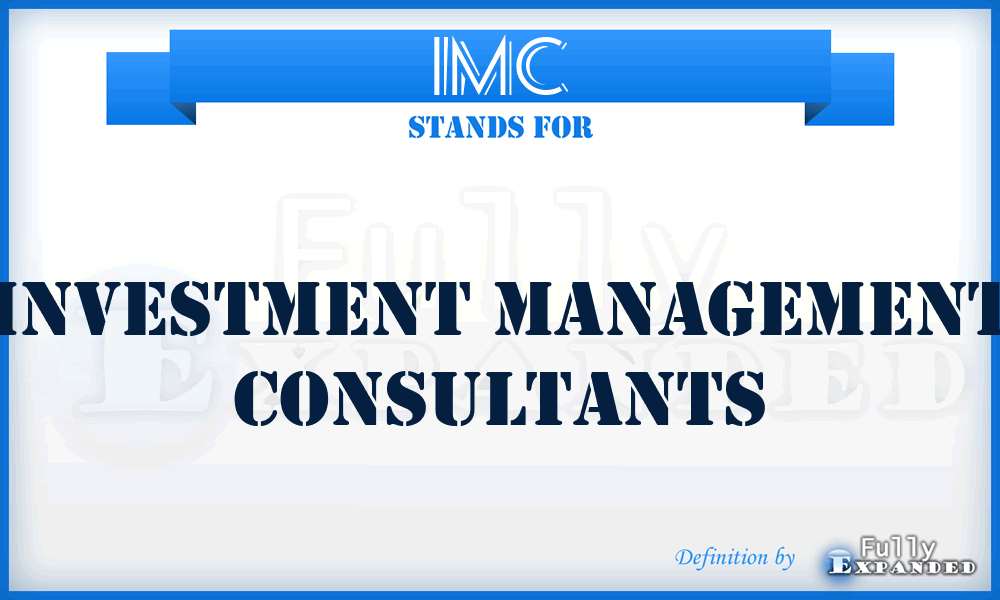 IMC - Investment Management Consultants