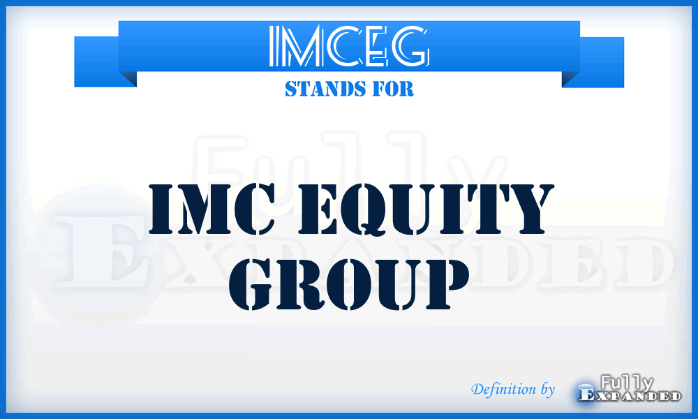 IMCEG - IMC Equity Group