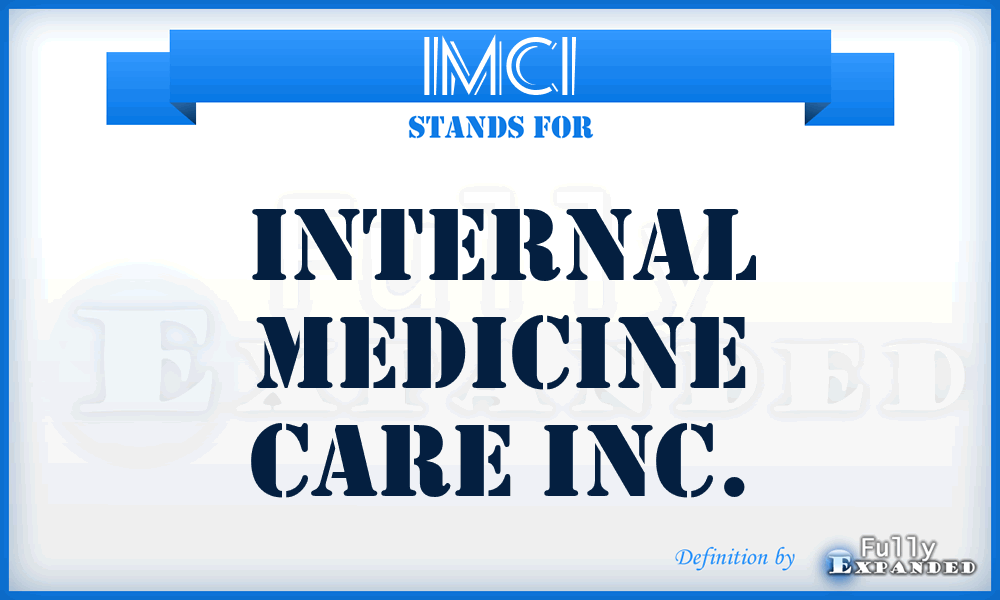 IMCI - Internal Medicine Care Inc.