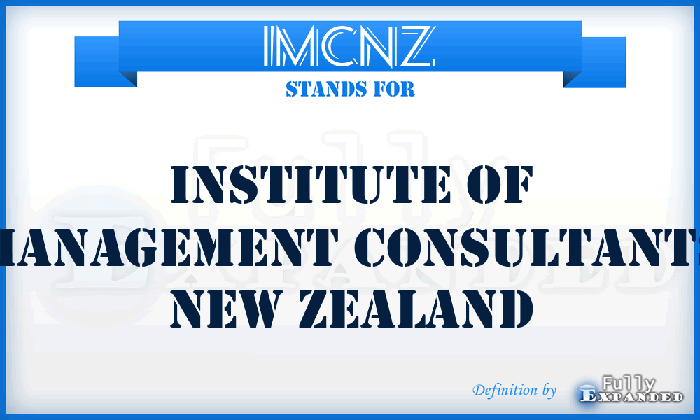 IMCNZ - Institute of Management Consultants New Zealand