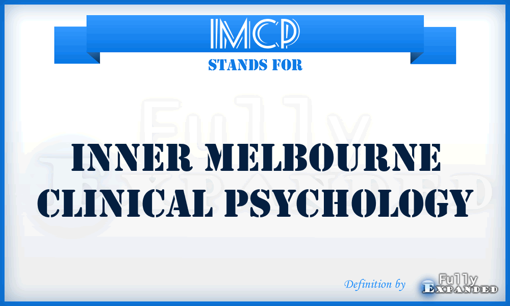 IMCP - Inner Melbourne Clinical Psychology