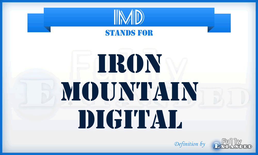 IMD - Iron Mountain Digital