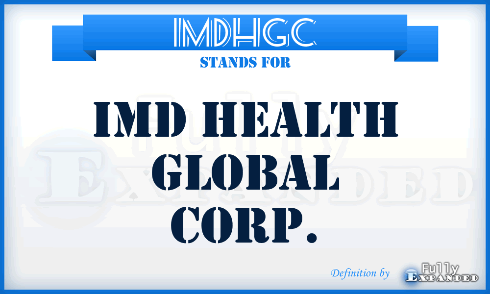 IMDHGC - IMD Health Global Corp.