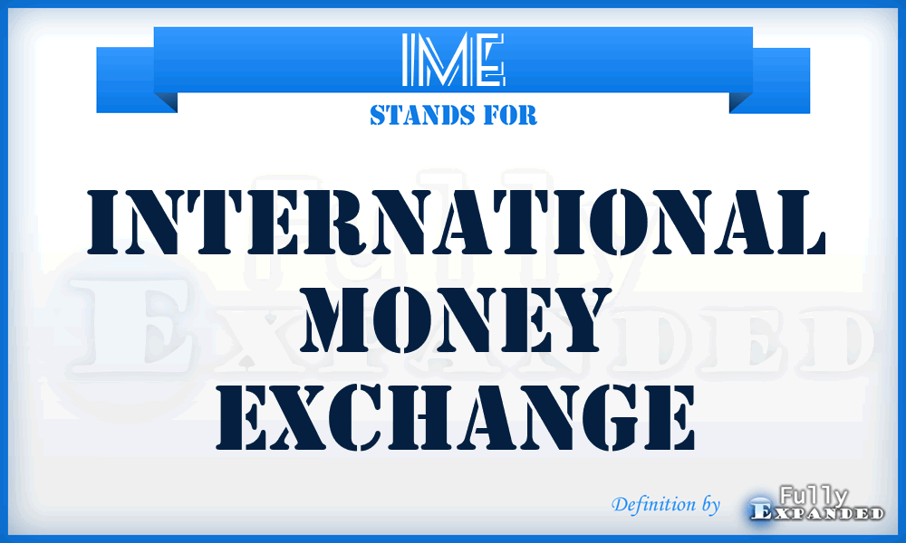 IME - International Money Exchange