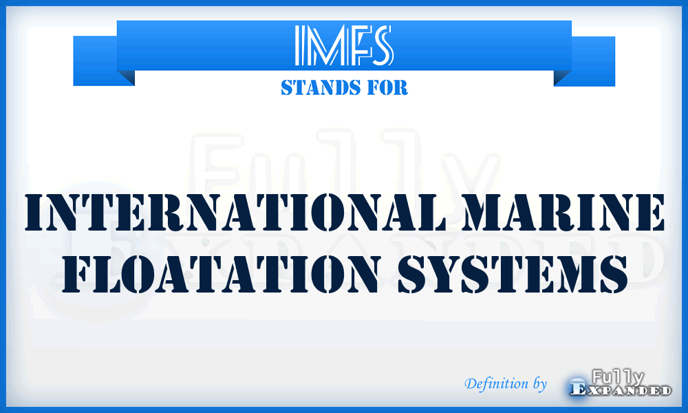 IMFS - International Marine Floatation Systems