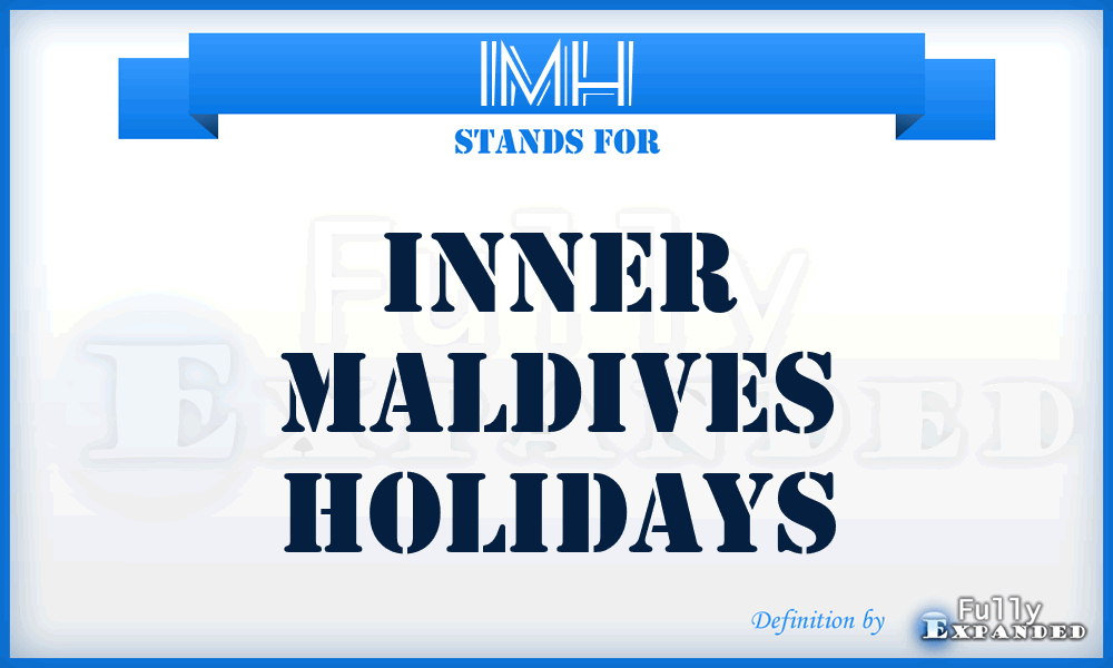 IMH - Inner Maldives Holidays