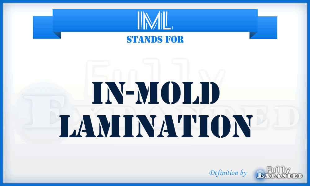 IML - In-Mold Lamination