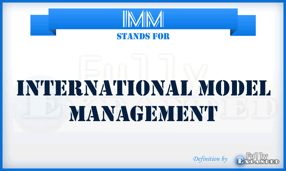 IMM - International Model Management