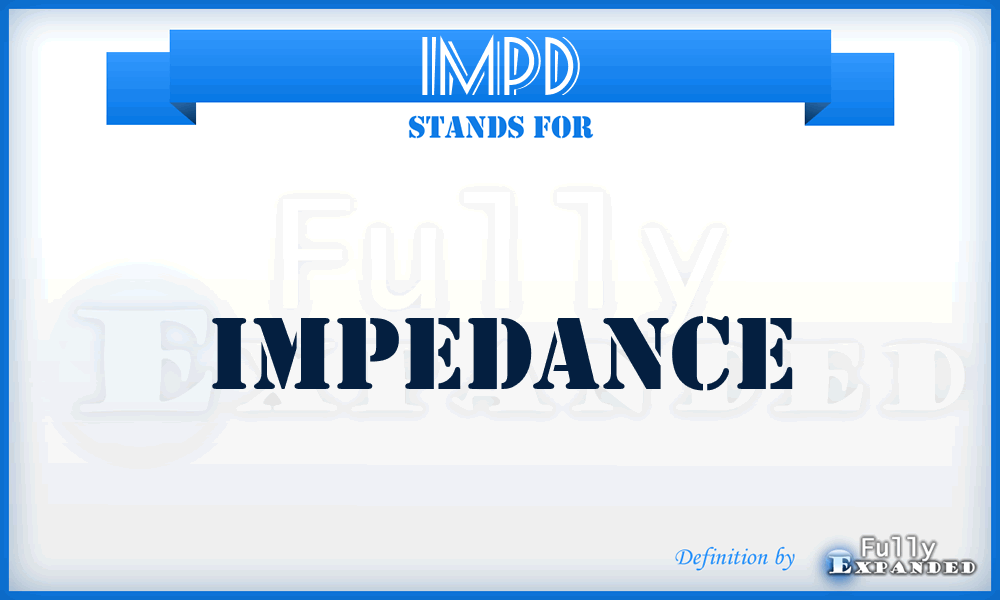 IMPD - IMPeDance