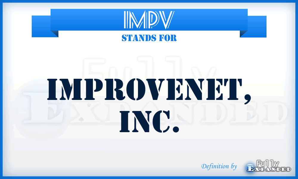 IMPV - Improvenet, Inc.