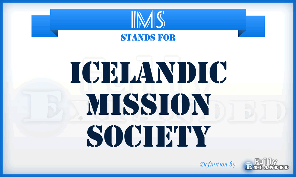 IMS - Icelandic Mission Society
